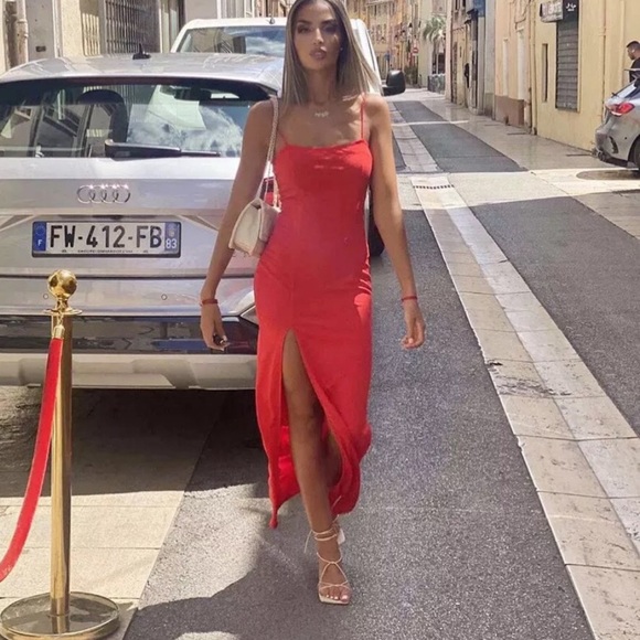 Cami Midi Slip Dress - Picture 3 of 8